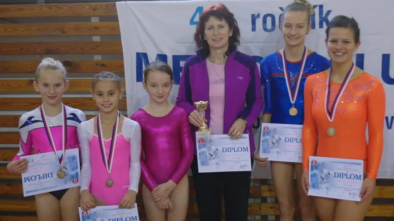 49.ročník Memoriálu M.Brdíčkové – Šplíchalové a 4.ročník župního přeboru Jaroslava Šplíchala ve sportovní gymnastice v Chrudimi.