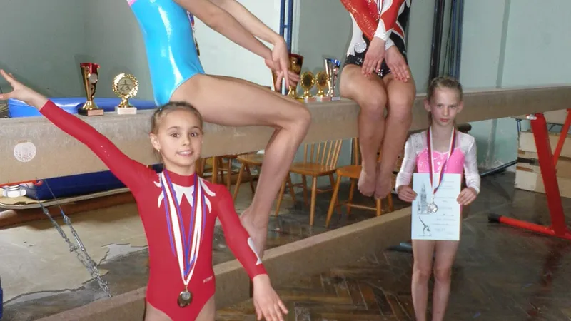 Všechny chrudimské sportovní gymnastky získaly medaile.