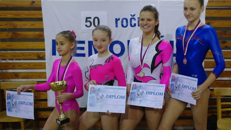 50.ročník Memoriálu M.Brdíčkové – Šplíchalové a 5.ročník župního přeboru Jaroslava Šplíchala ve sportovní gymnastice v Chrudimi.