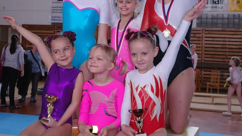 Chrudimské gymnastky mají dvě medaile z Vrchlabí.