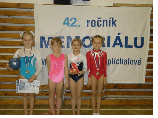 Memoriál M.Brdíčkové – Šplíchalové ve sportovní gymnastice a župní závod Lídy Pejchov Chrudimačky mají bronzový pohár.